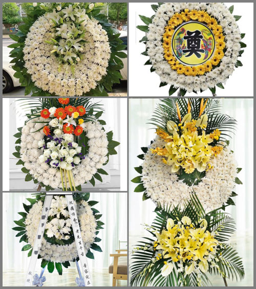 山西长治沁县松村乡古台村花圈速递